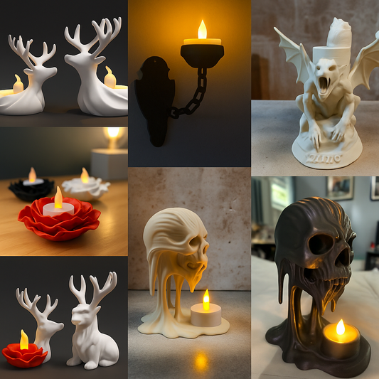 Candle holders STL Bundle